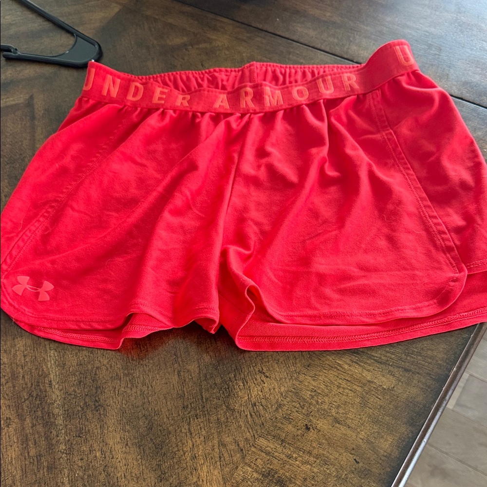 Under Armour Women's Vivid Red Athletic Shorts